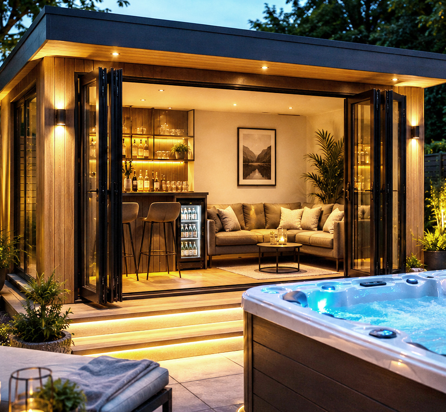 Custom pool garden room
